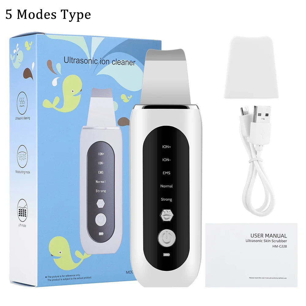 Ultrasonic Skin Scrubber 5 Modes