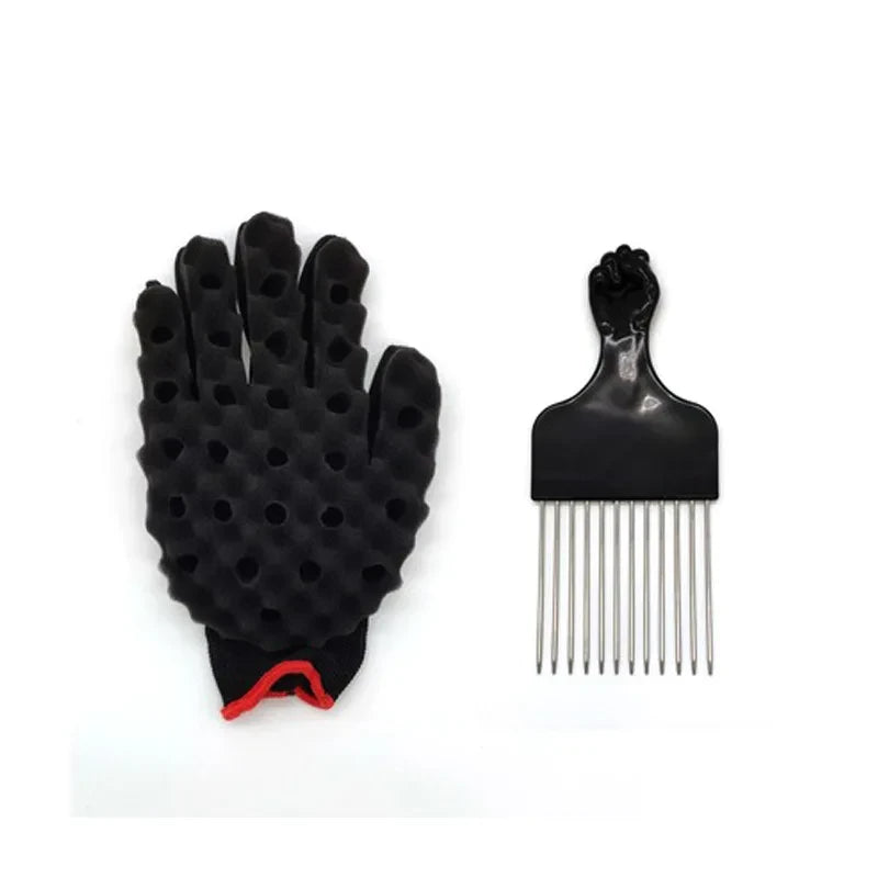 Hair Twist Sponge Gloves