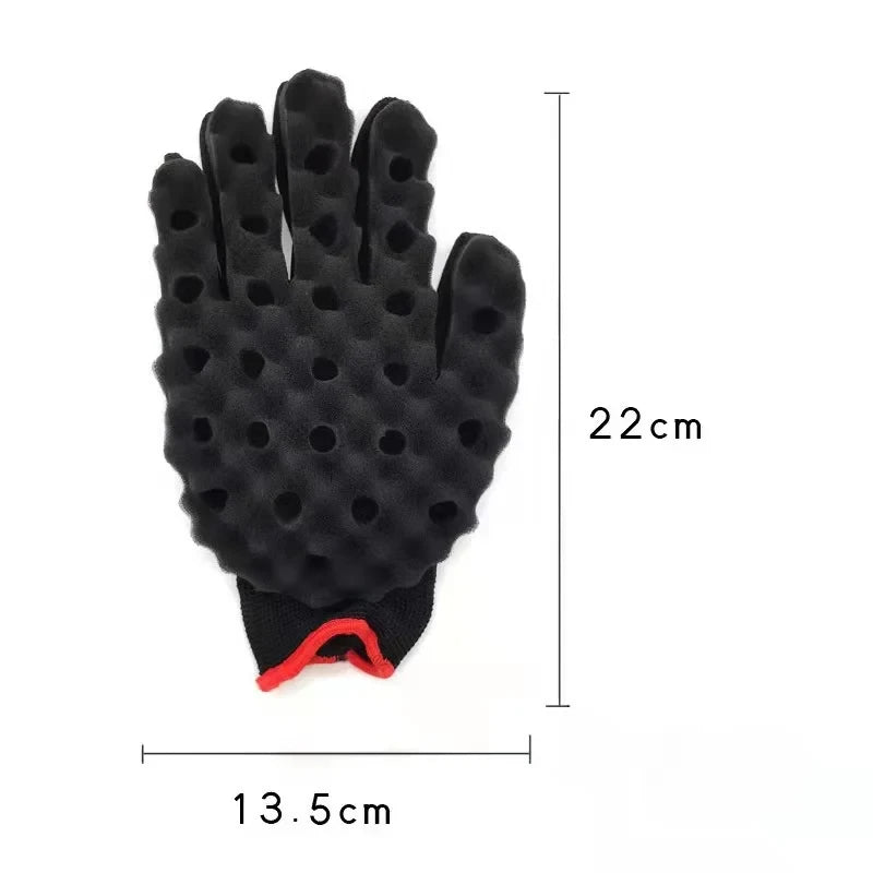Hair Twist Sponge Gloves