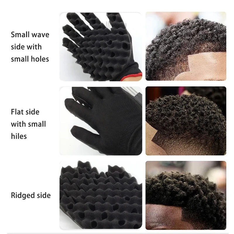 Hair Twist Sponge Gloves